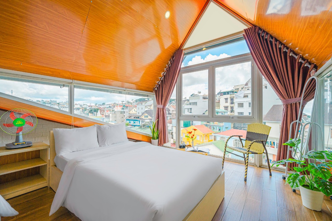 thiết kế phòng nghỉ tại Nắng Chiều Hotel