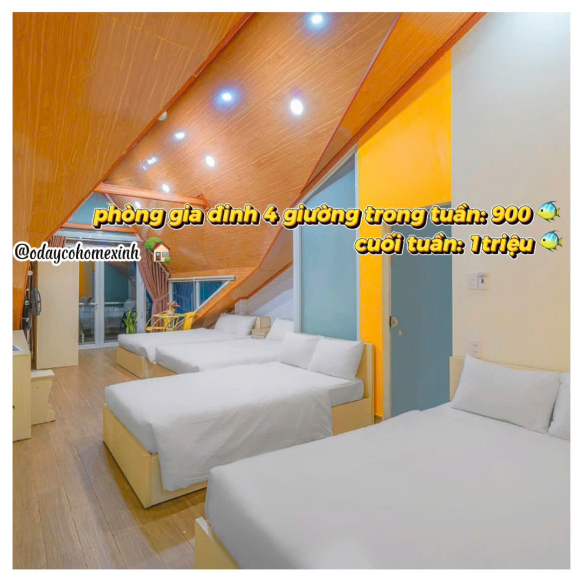 thiết kế Phòng Gia Đình 4 giường