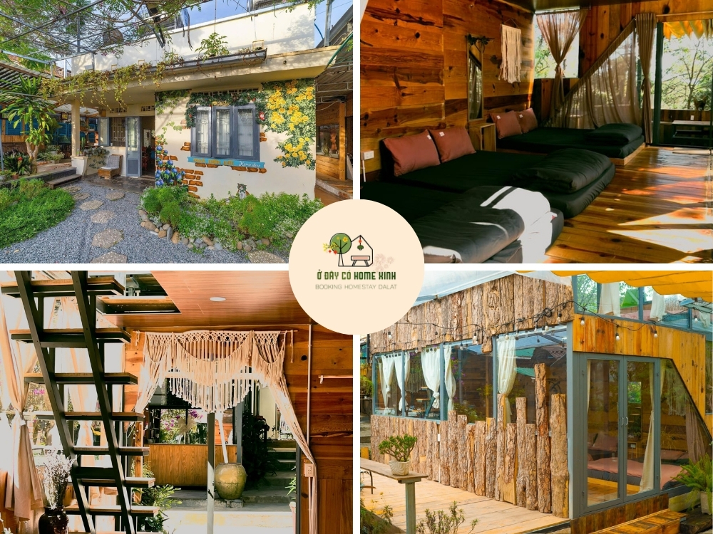 tổng quan thiết kế phòng tại Nhà Bên Đồi homestay