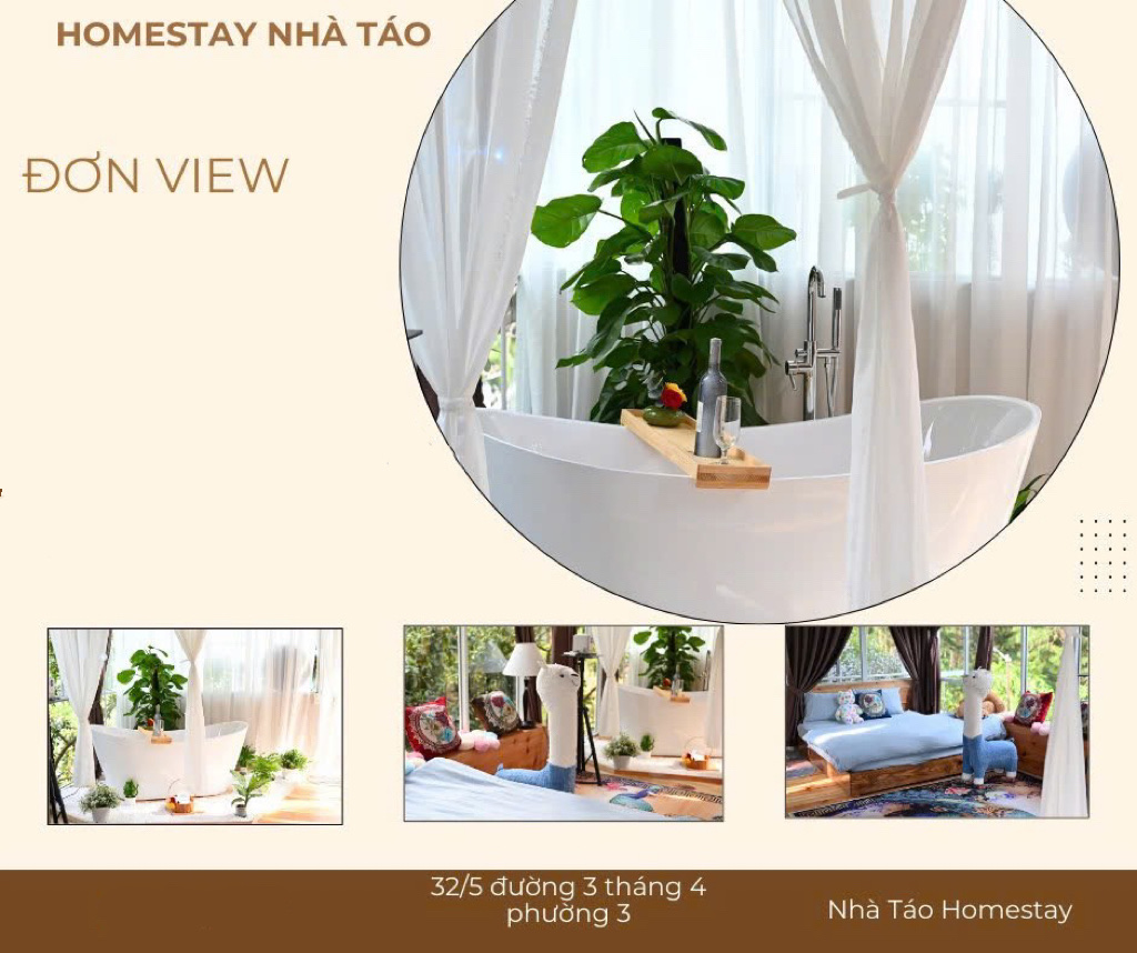 home đơn view tại nhà của táo homestay