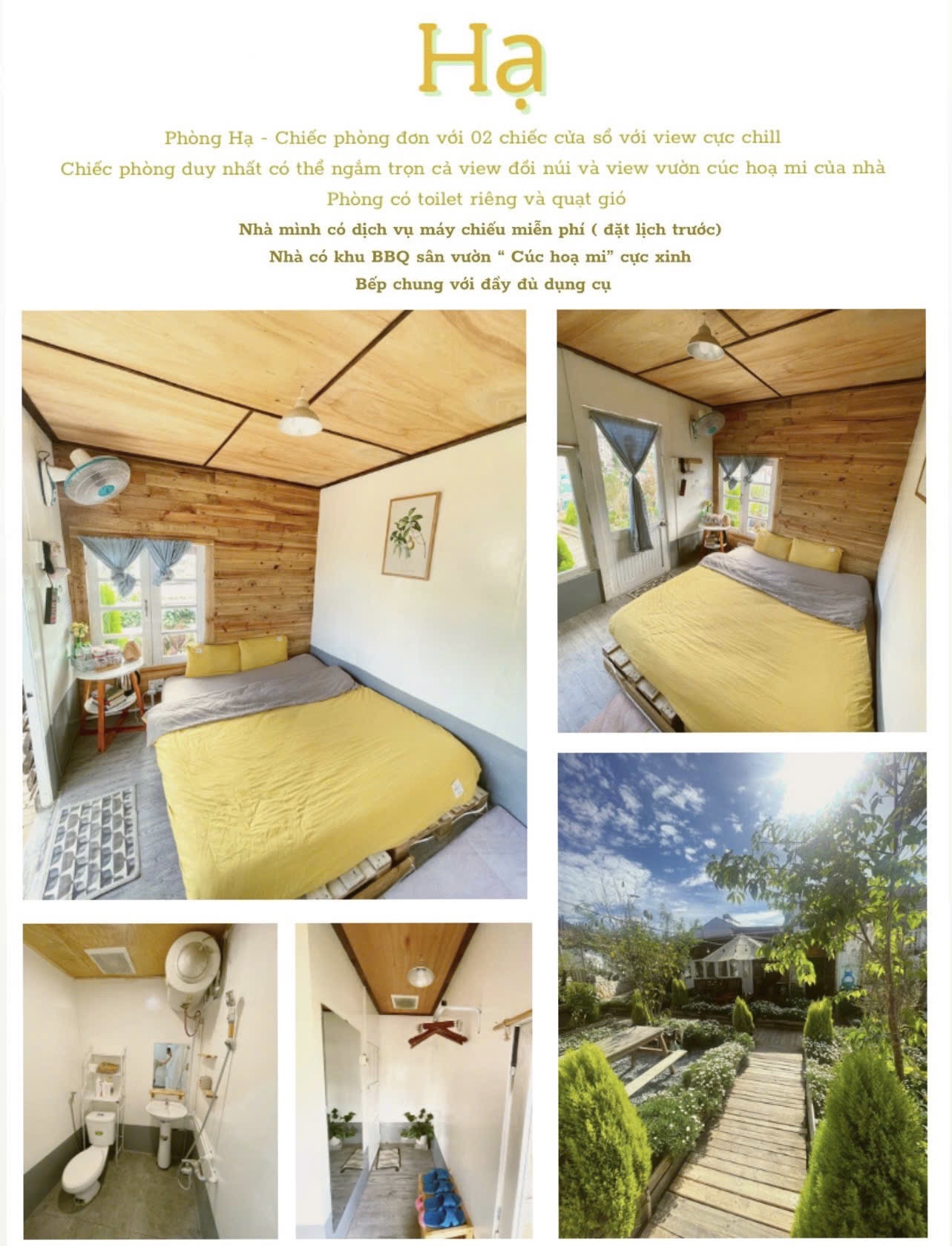 thiết kế phòng hạ homestay nhà của gạo