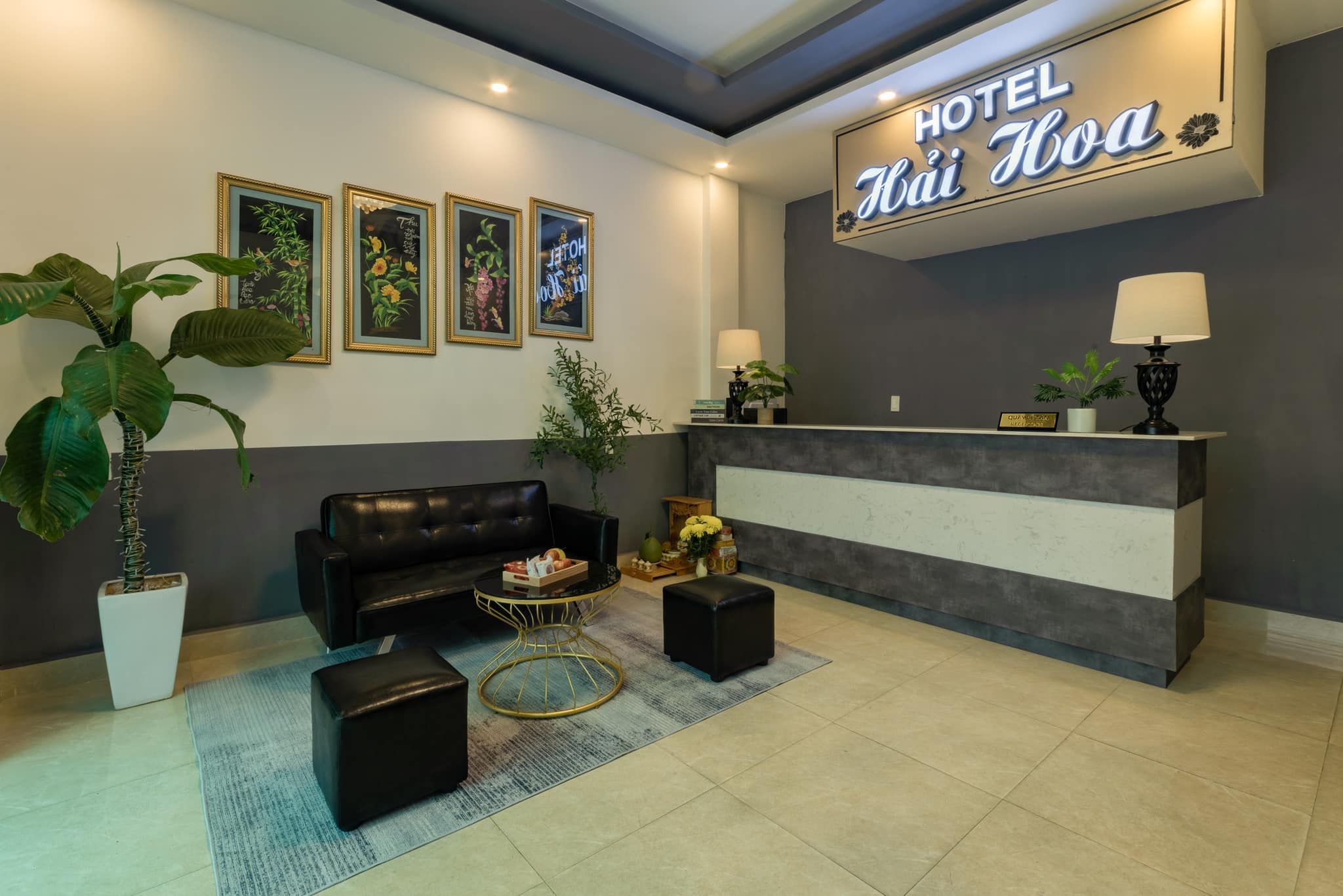 khu vực lễ tân tại Hải Hoa Hotel