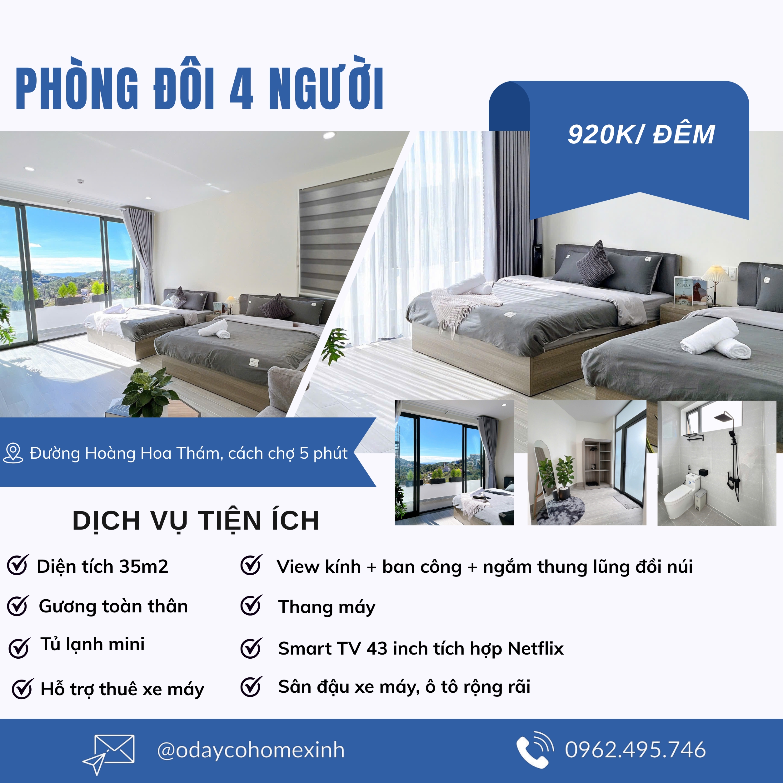 phòng đôi 4 người