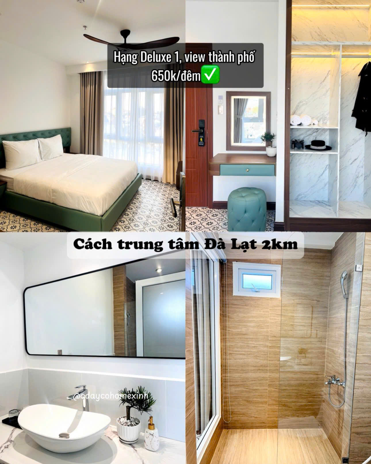 Phòng Deluxe tại tại Le’S Dalat