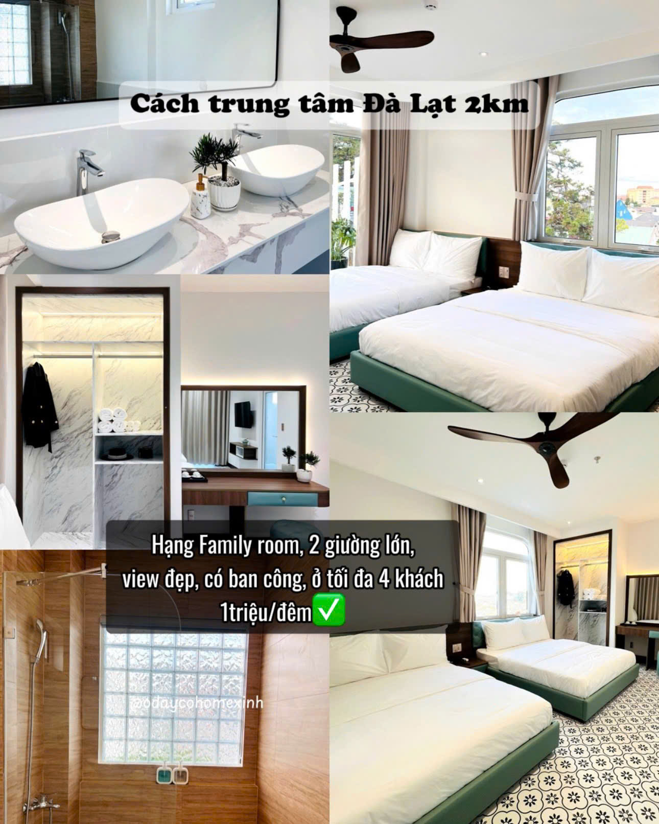 Phòng Family Room tại Le’S Dalat Sky