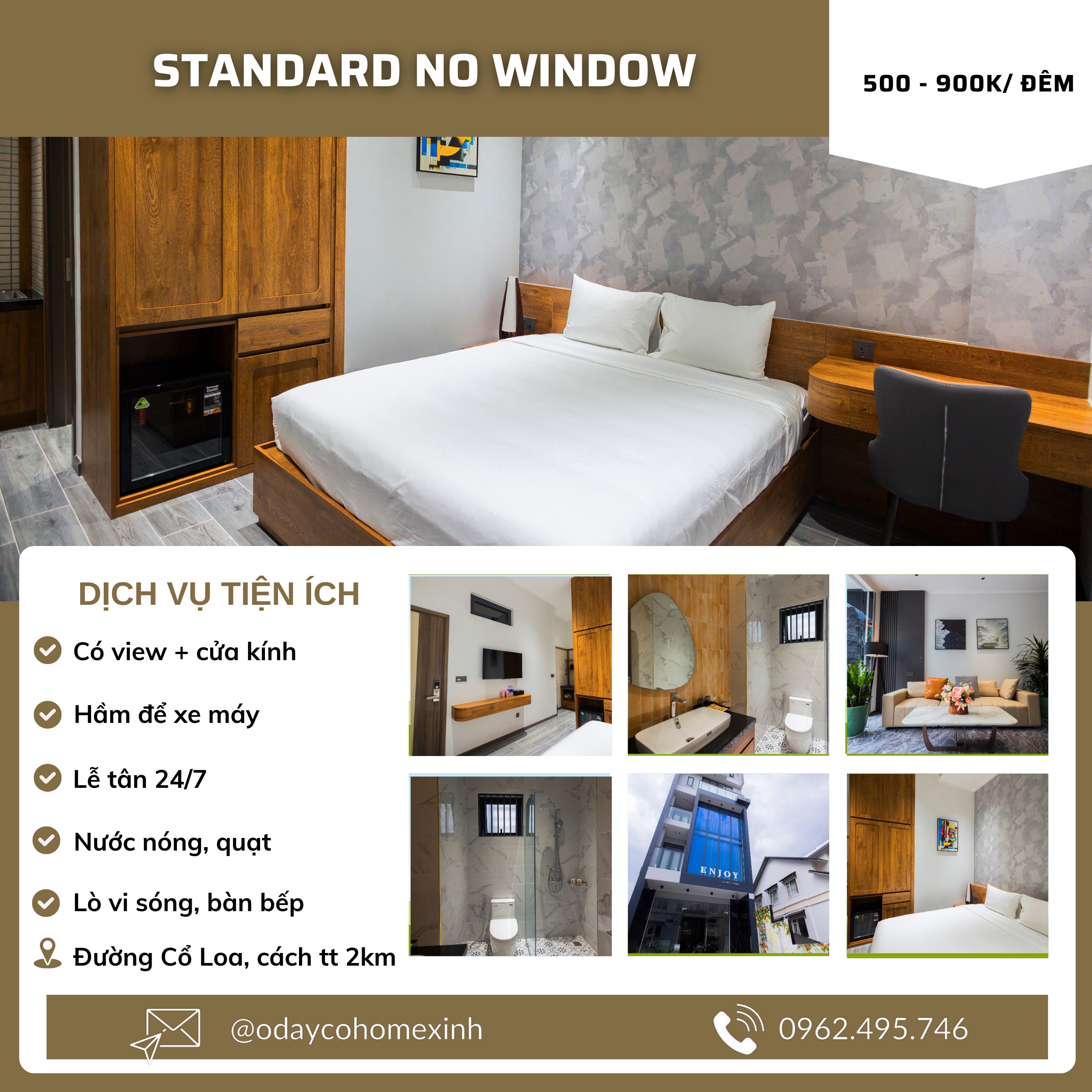 Hạng phòng Standard No Window