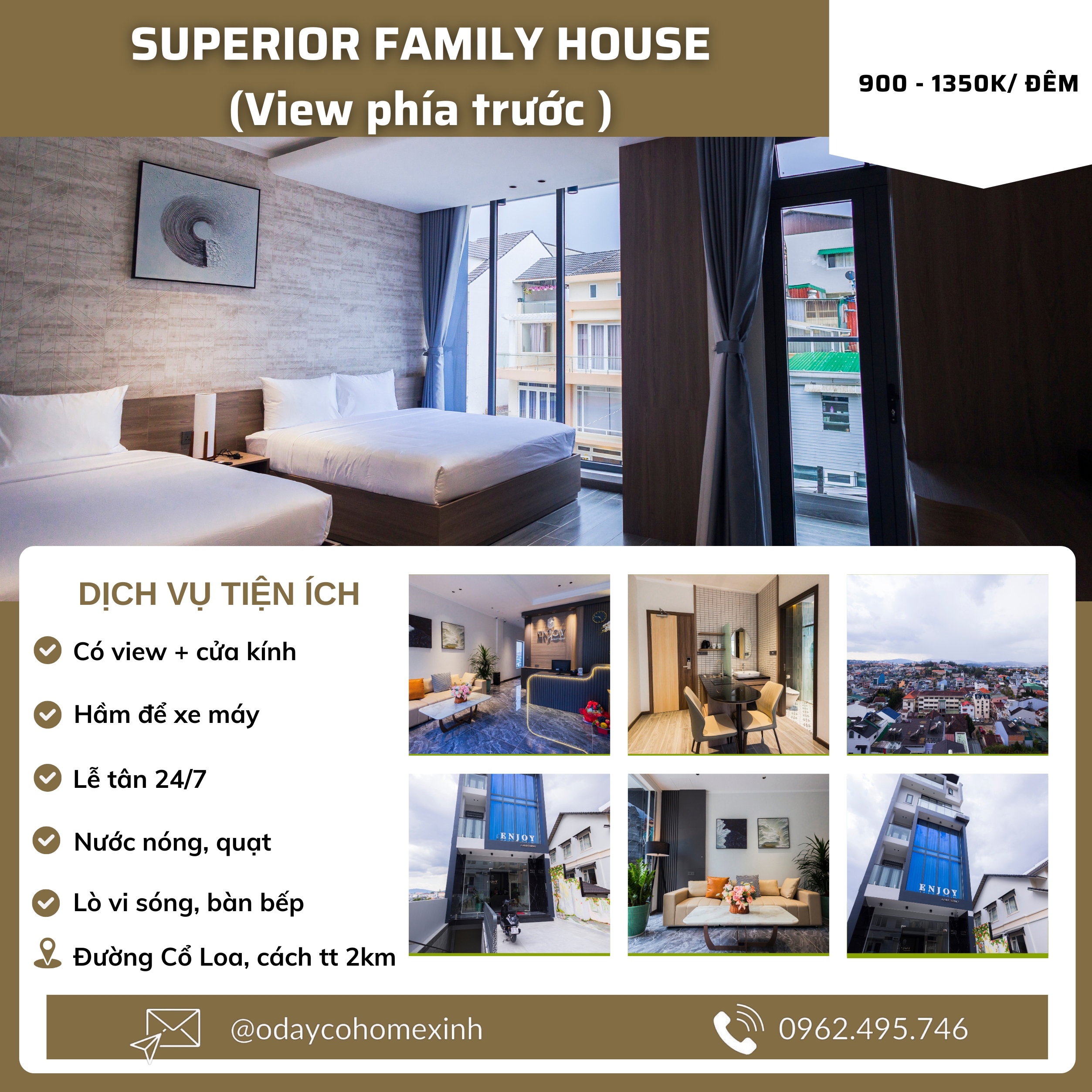 Hạng phòng Superior Family House (View phía trước)