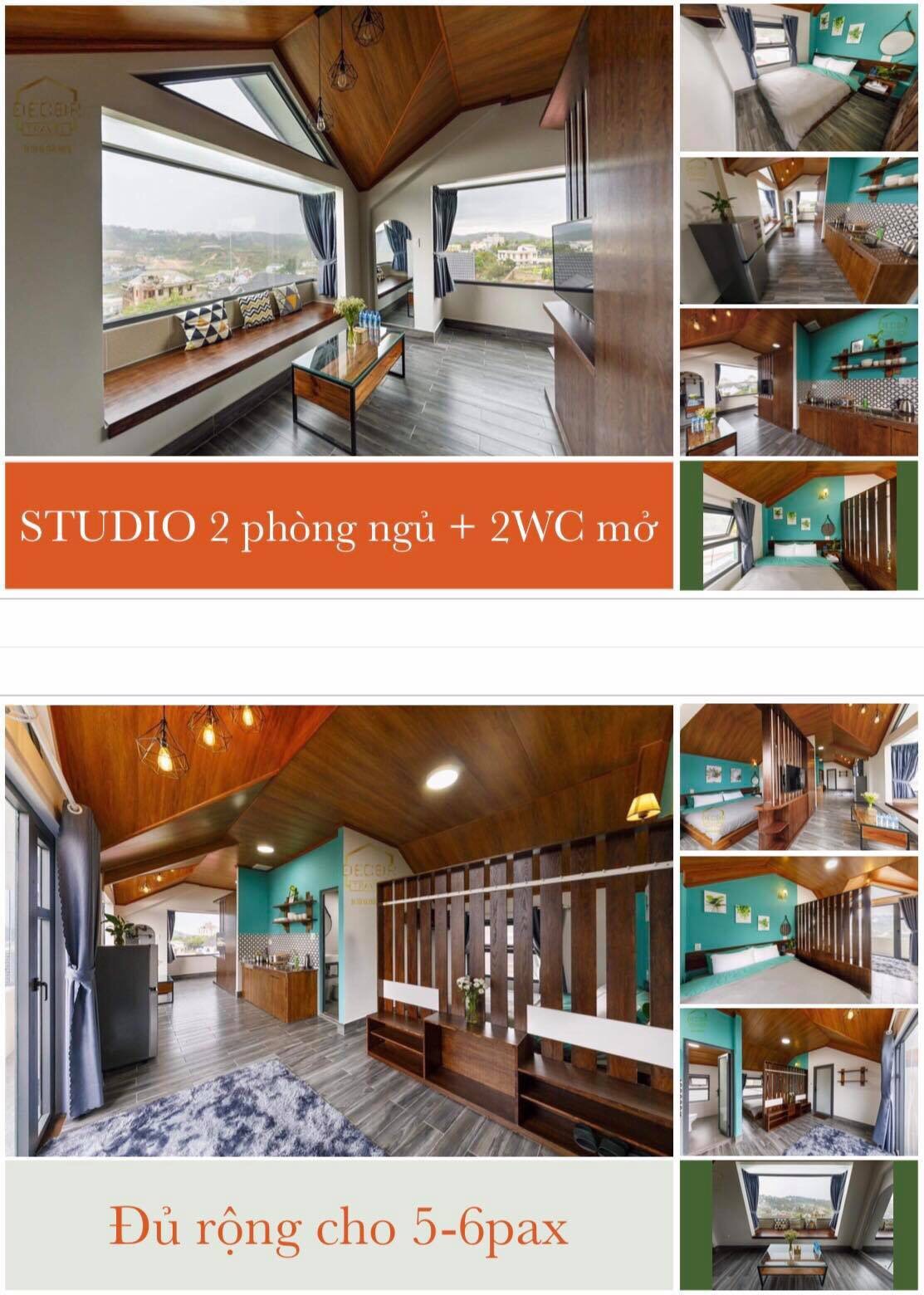 cơ cấu Studio 2 Phòng Ngủ