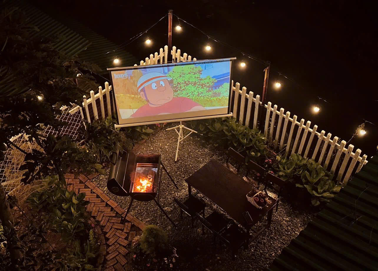 khuôn viên sân vườn đu đủ home